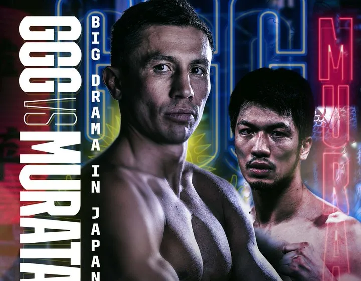 Hình ảnh quảng bá trận Golovkin vs Murata