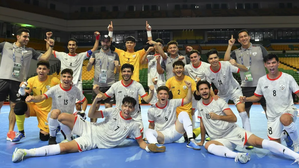 Niềm vui chiến thắng của Đội tuyển futsal Afganistan
