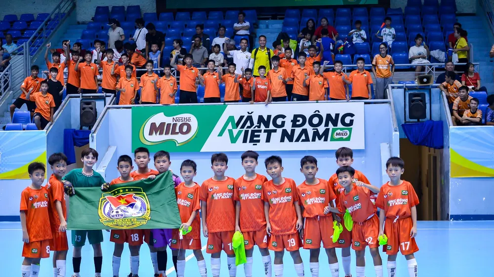 Các cầu thủ nhí của U11 Bà Rịa Vũng Tàu
