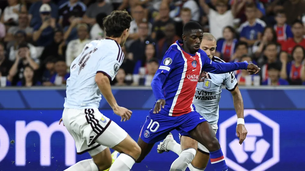 Ousmane Dembele trong trận tranh Siêu cúp châu Âu (Ảnh: THX)