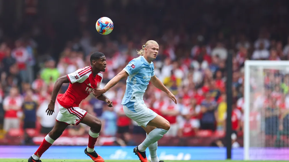 Haaland trong màu áo xanh Manchester City là người kêu gọi tất cả đoàn kết (Ảnh: THX)