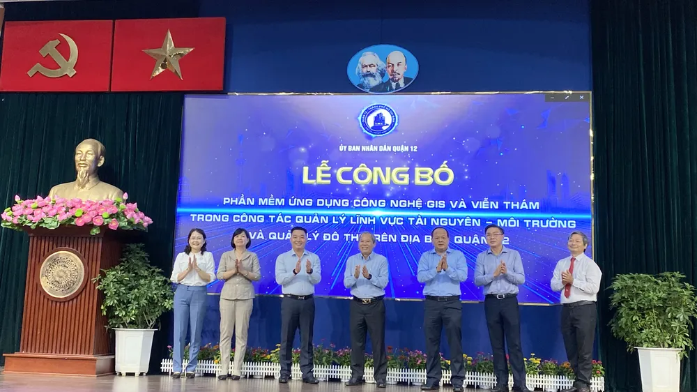 Quận 12 ra mắt ứng dụng quản lý tài nguyên môi trường và quản lý đô thị