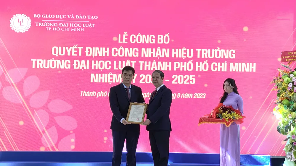 Trường Đại học Luật TPHCM có hiệu trưởng mới