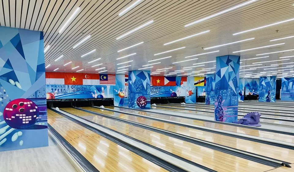 Môn bowling từng diễn ra tại SEA Games 31 và sẽ tổ chức tại Đại hội thể thao toàn quốc năm nay bằng hình thức xã hội hóa. Ảnh: BowlingVN