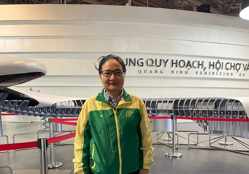Kỳ thủ Bảo Trâm đã có tấm HCV cờ tiêu chuẩn nữ tại Đại hội thể thao toàn quốc. Ảnh: MINH CHIẾN