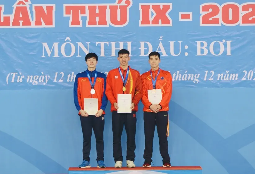 Huy Hoàng, Hưng Nguyên đều là những VĐV tốt nhất của đội tuyển bơi Việt Nam thời điểm hiện tại. Ảnh: D.P