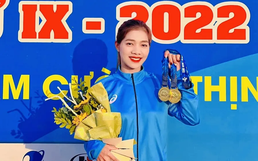 Thanh Nhi đã để lại dấu ấn ở Đại hội thể thao toàn quốc lần 9-2022 và cô xứng đáng là một trong các gương mặt tiêu biểu của thể thao TT-Huế hiện tại. Ảnh: THANH NHI