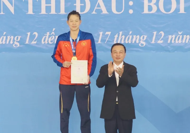 Ánh Viên bây giờ sẽ được người hâm mộ quan tâm hơn trong các chia sẻ của cô trên mạng xã hội tiktok. Ảnh: MINH MINH
