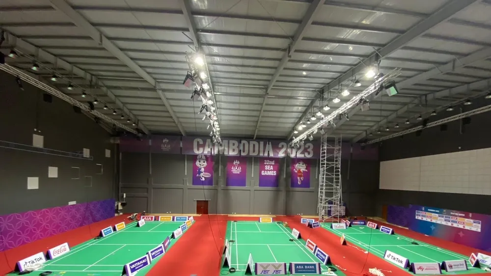Địa điểm thi đấu môn cầu lông của SEA Games 32. Ảnh: CAMSOC