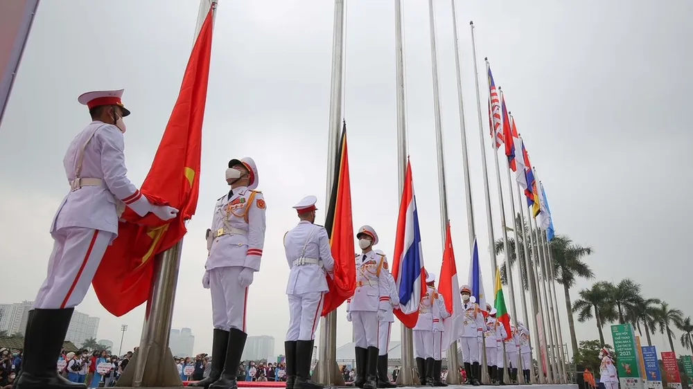Lễ thượng cờ của SEA Games 32 sẽ được tổ chức trang trọng. Ảnh: DŨNG PHƯƠNG