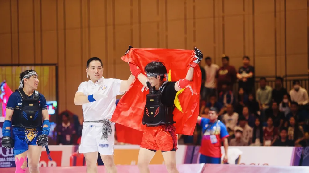 Các đội tuyển võ đang chờ những chiến thắng tiếp theo để có thành tích như đội kun bokator trong những ngày trước tại SEA Games 32. Ảnh: DŨNG PHƯƠNG
