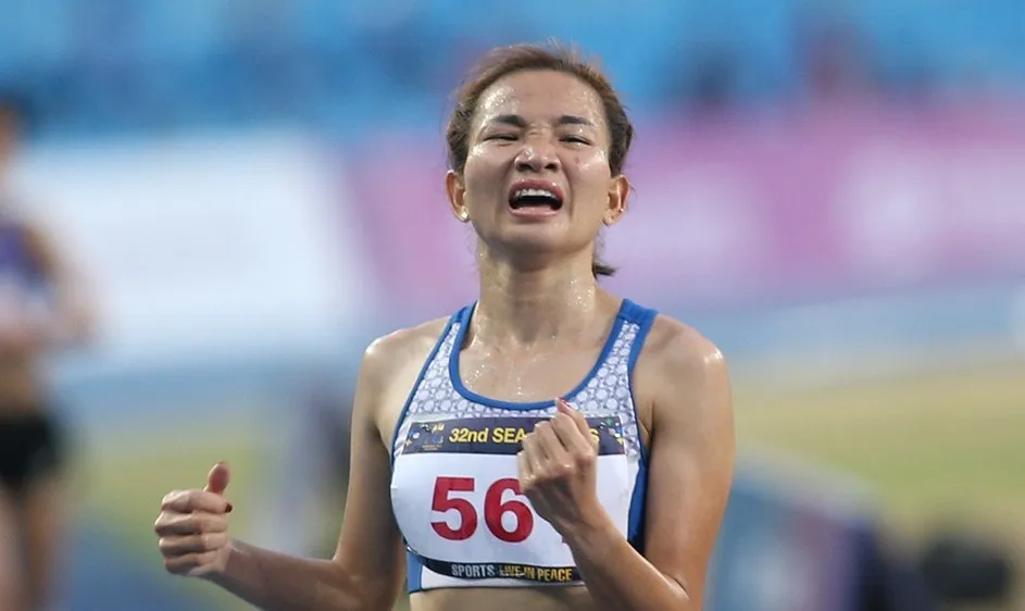Nguyễn Thị Oanh thi đấu tại SEA Games 32. Ảnh: D.P