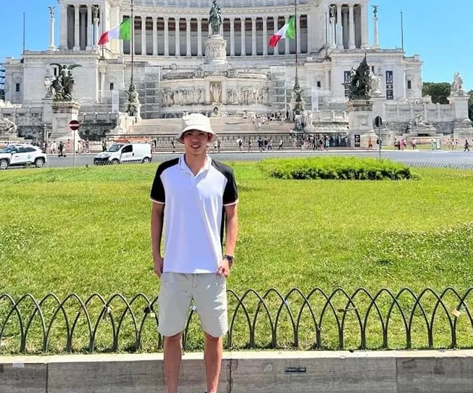 Nguyễn Huy Hoàng vừa thi đấu giải tại Italy mới đây. Ảnh: HUY HOÀNG