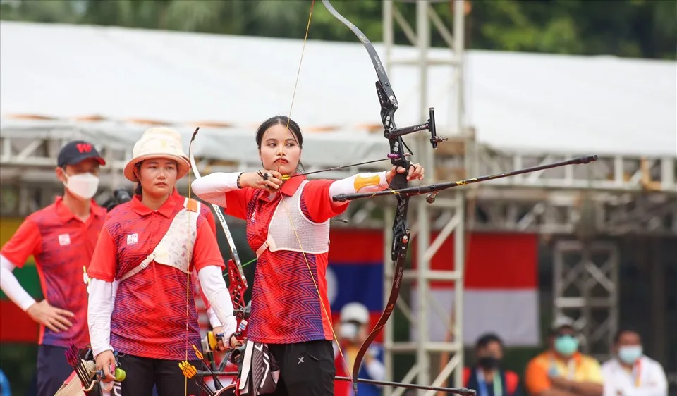 Đỗ Thị Ánh Nguyệt tham dự giải bắn cung vô địch thế giới để hướng tới ASIAD 19-2022 cũng như tìm suất Olympic năm 2024. Ảnh: THANH VŨ