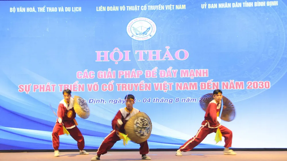 Võ cổ truyền Việt Nam đang ngày càng được bạn bè thế giới biết tới cũng như có nhiều địa phương trong cả nước phát triển. Ảnh: MINH MINH