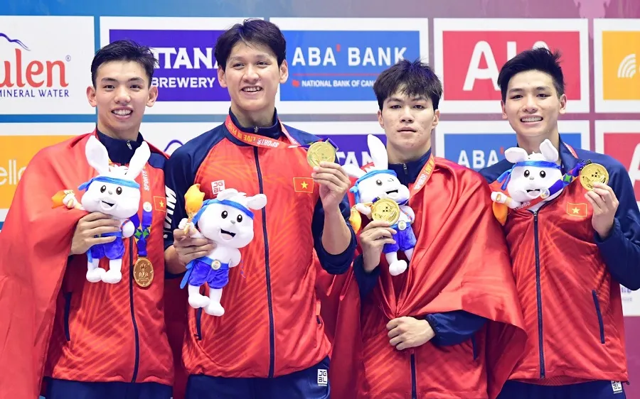 Đội tuyển bơi Việt Nam đã lên danh sách các tuyển thủ dự ASIAD 19-2022 tới đây. Ảnh: D.P