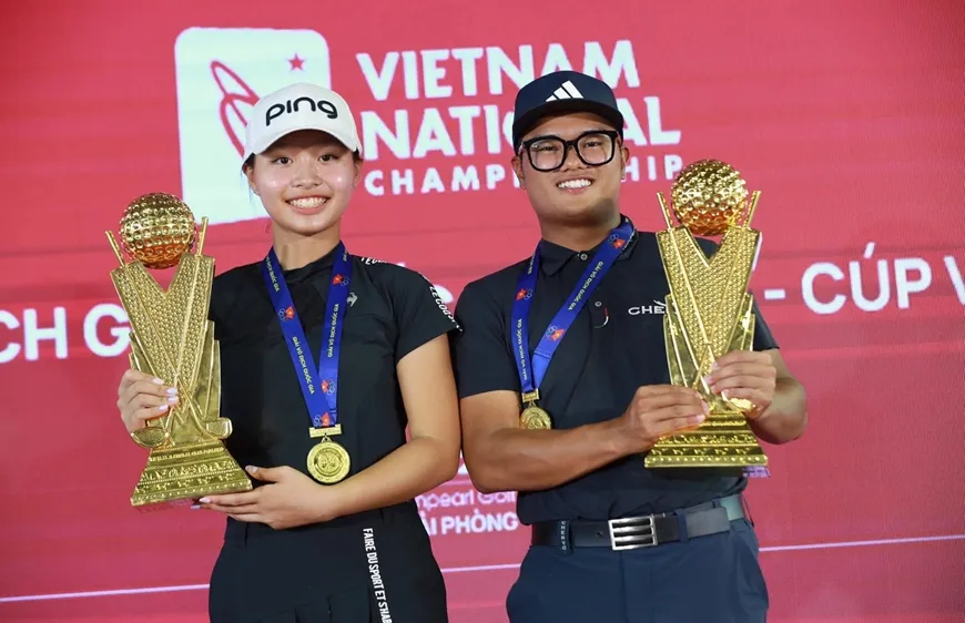 Chúc An và Nhất Long sẽ đi Malaysia thi đấu. Ảnh: MINH MINH