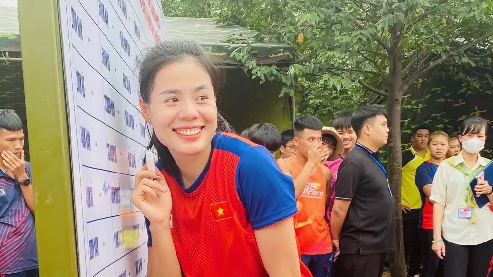 Nguyễn Thị Huyền cho biết sẽ thi đấu giải cuối là vô địch quốc gia năm nay. Ảnh: MINH MINH