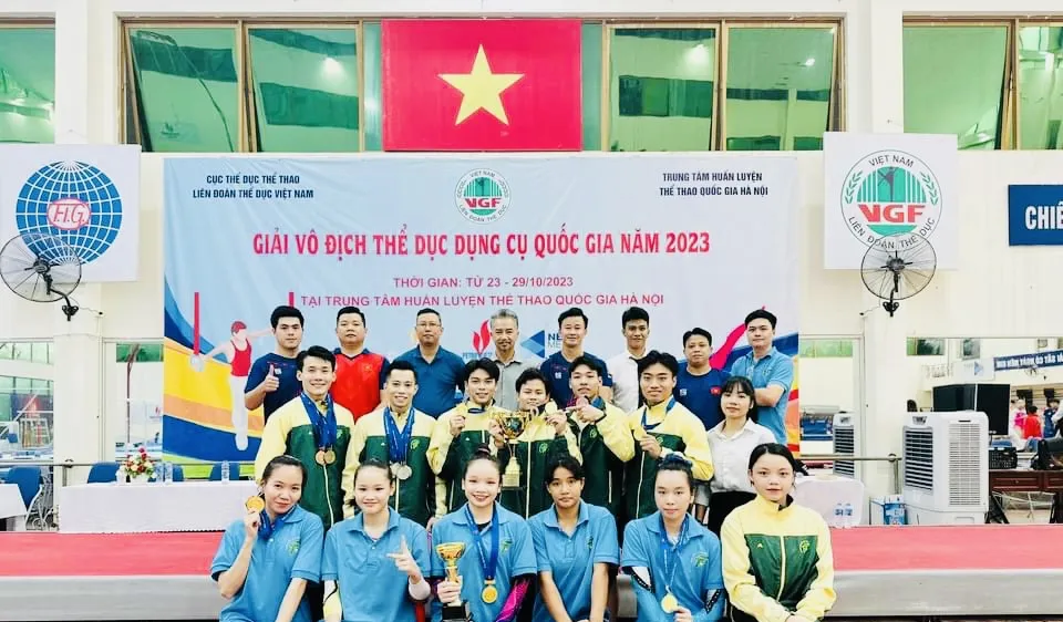 Đội TDDC TPHCM vô địch toàn đoàn năm nay. Ảnh: MINH SANG