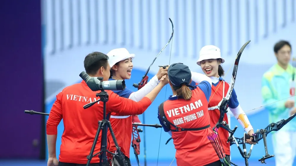 Bắn cung Việt Nam sẽ phải tích cực chuẩn bị chuyên môn hơn nữa để hiện thực giành được suất Olympic năm 2024. Ảnh: LƯỢNG LƯỢNG