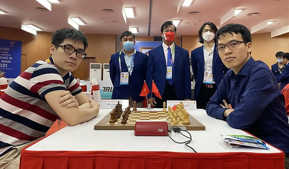 Tuấn Minh từng thi đấu và giành HCV cờ chớp tại SEA Games 31 trên sân nhà. Ảnh: ANH THƯ