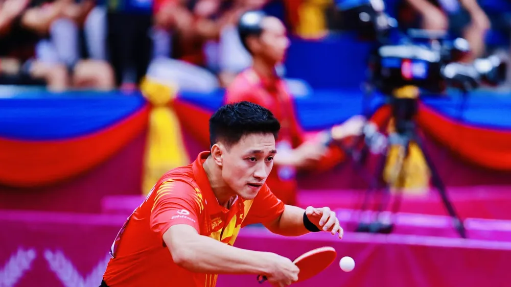 Nguyễn Anh Tú vô địch giải các tay vợt xuất sắc toàn quốc 2023 tại Cao Bằng. Ảnh: DŨNG PHƯƠNG