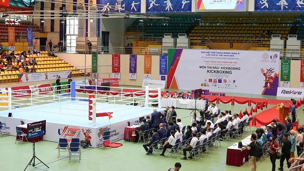 Kickboxing là môn chính thức của SEA Games và được nhiều người dân tại Việt Nam theo dõi mỗi khi giải đấu được tổ chức. Ảnh: CỤC TDTT