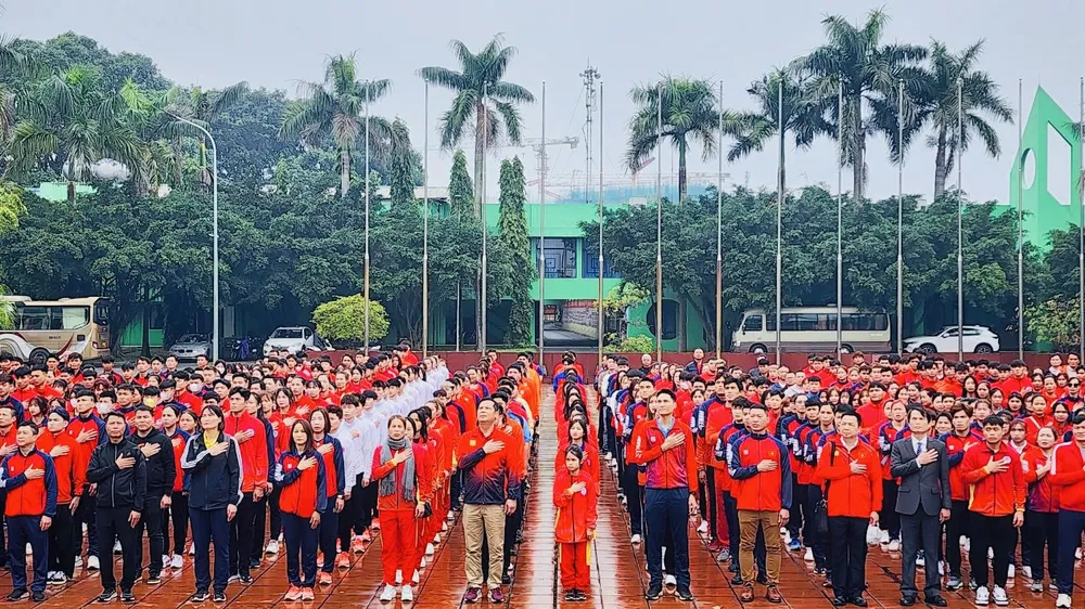 Các đội thể thao quốc gia đã hội quân tại Trung tâm HLTTQG Hà Nội. Ảnh: CỤC TDTT