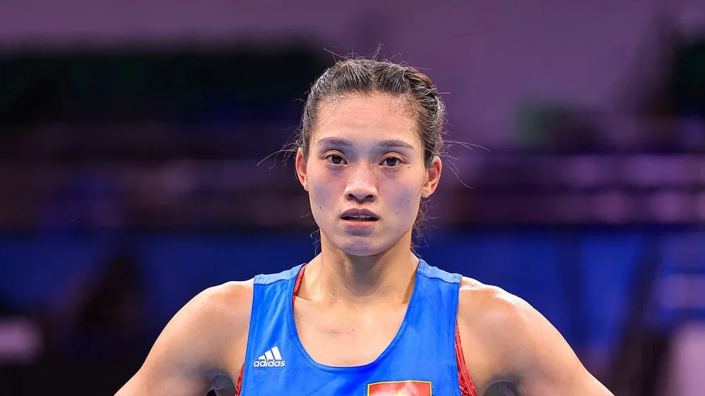 Tuyển thủ Nguyễn Thị Tâm để thua tại giải vòng loại Olympic đang thi đấu ở Italy. Ảnh: ASBC