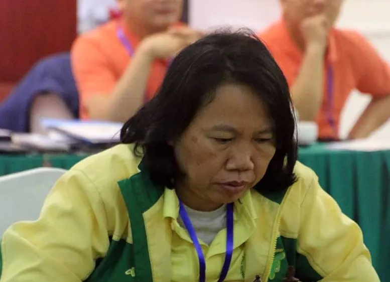 Kỳ thủ Thanh An thi đấu tại giải cờ vua vô địch quốc gia 2024. Ảnh: BTC