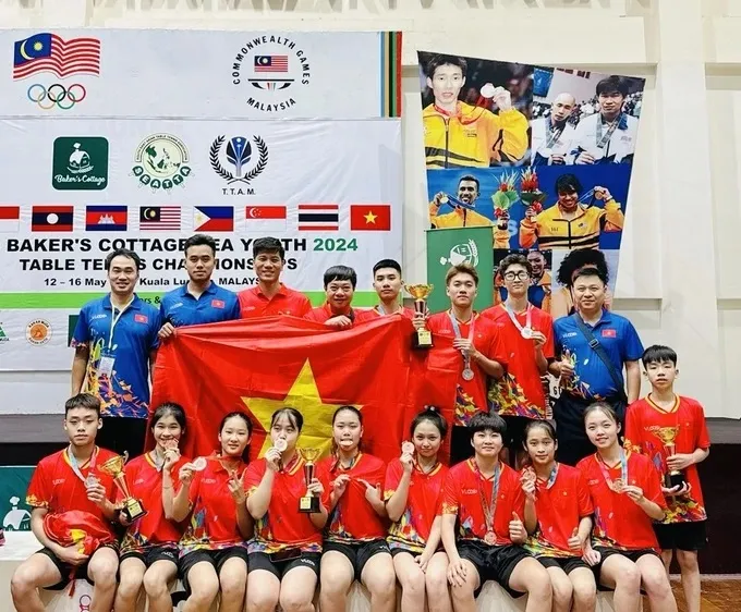 Bóng bàn Việt Nam đã thành lập đội tuyển để dự giải vô địch trẻ châu Á 2024. Ảnh: VTTF