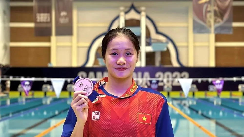 Võ Thị Mỹ Tiên là gương mặt có triển vọng được suất đặc cách dự Olympic 2024. Ảnh: MỸ TIÊN