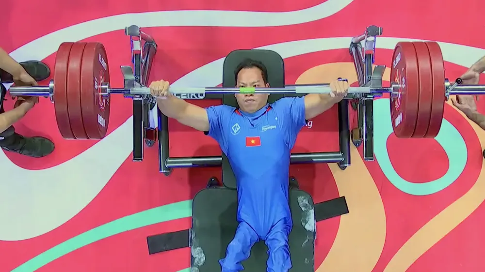 Lê Văn Công là niềm hy vọng huy chương của thể thao paralympic Việt Nam. Ảnh: PARALYMPICVN