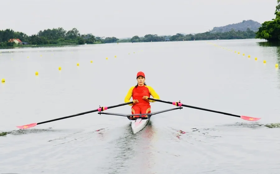 Phạm Thị Huệ sẽ tiếp tục thi đấu tứ kết nội dung của mình tại Olympic 2024. Ảnh: ĐOÀNTTVN