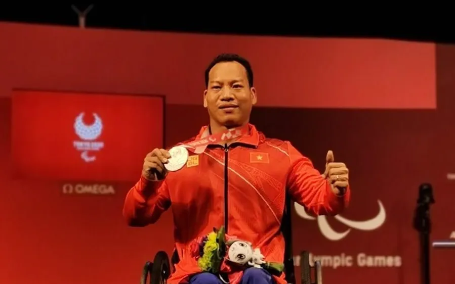 Lê Văn Công là 1 trong những niềm hy vọng giành huy chương của thể thao người khuyết tật Việt Nam. Ảnh: PARALYMPICVN