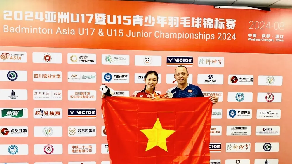 Thu Huyền đã có giải đấu thành công và là điểm sáng của cầu lông trẻ Việt Nam tương lai. Ảnh: MINH MINH