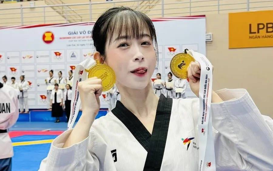 Châu Tuyết Vân từng giành HCV tại giải vô địch các câu lạc bộ quốc gia 2024 trước khi tham dự giải vô địch quốc gia 2024. Ảnh: C.T.VÂN