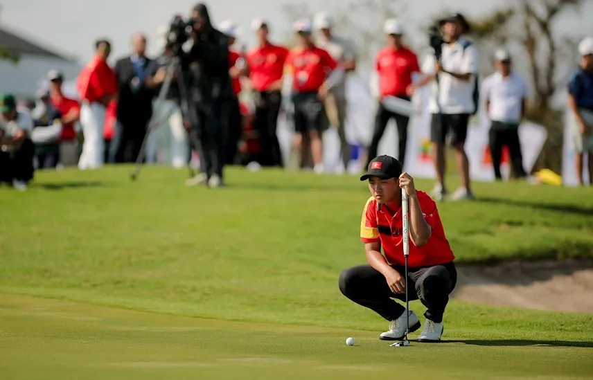Golf thủ Anh Minh dự kiến có mặt trong đội hình tập huấn tới đây tại TPHCM. Ảnh: VGA