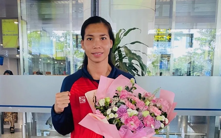 Hà Thị Linh xuất sắc vào chung kết hạng 63kg nữ giải boxing châu Á 2024. Ảnh: MINH MINH