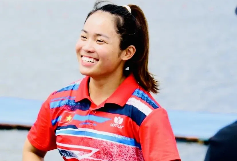 Tay chèo Nguyễn Thị Hương là VĐV tuổi Tỵ được chú ý của thể thao Việt Nam lúc này. Ảnh: MINH MINH