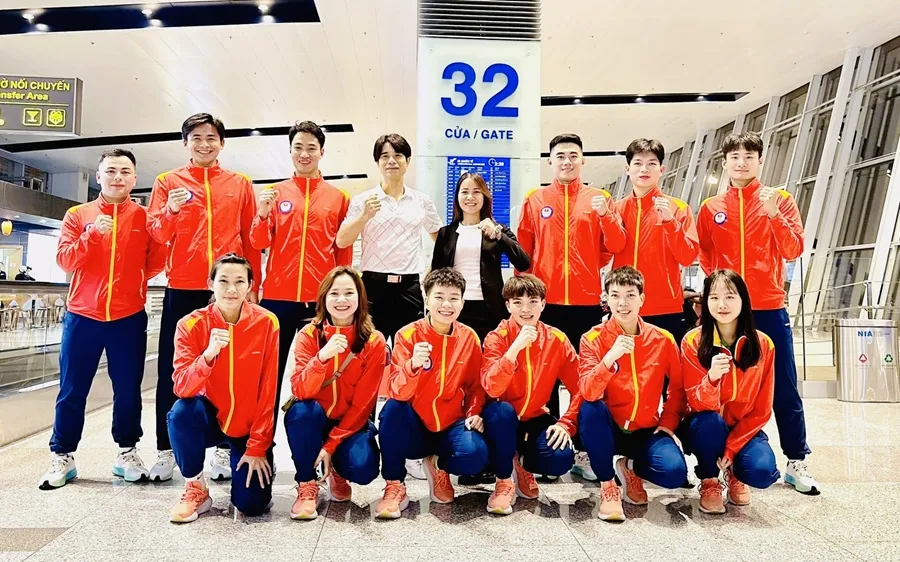 Đội cầu mây Việt Nam đã tới Ấn Độ dự World Cup 2025 của cầu mây thế giới. Ảnh: CAUMAYVN