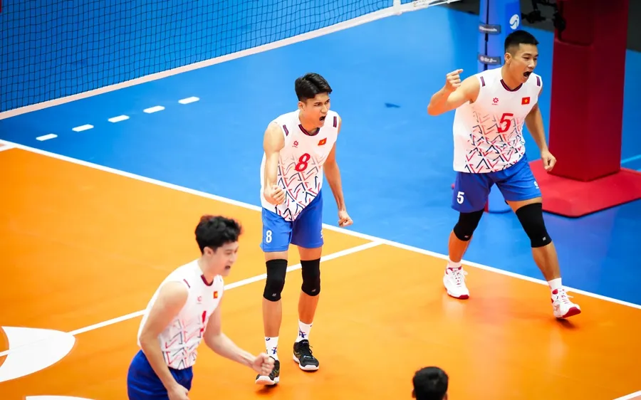 Đội tuyển bóng chuyền nam Việt Nam đã chốt 14 cầu thủ tham dự giải AVC Nations Cup 2025 ở Bahrain sắp tới. Ảnh: AVC