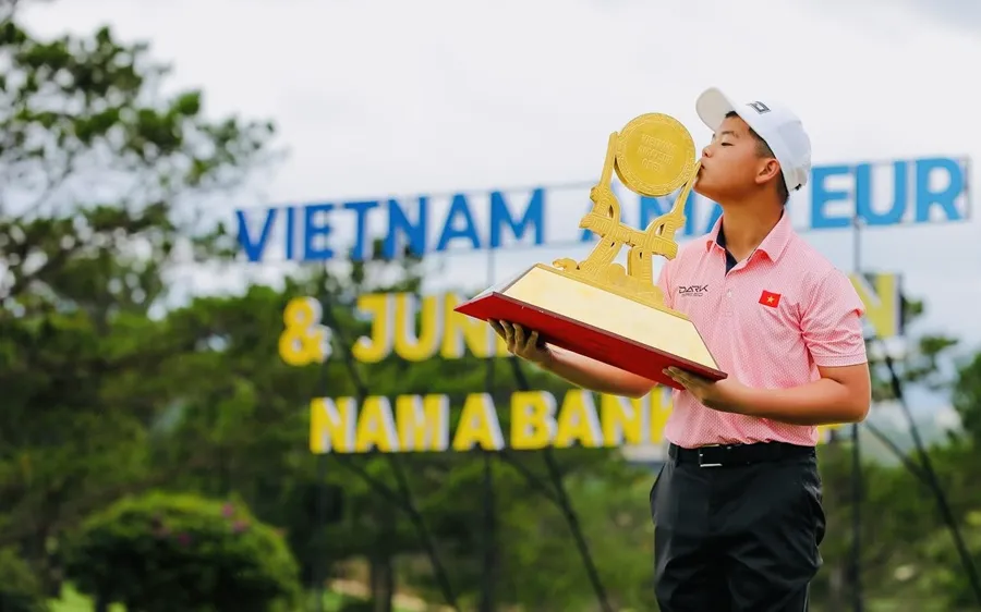 Nguyễn Trọng Hoàng giành ngôi vô địch giải nghiệp dư quốc gia 2025 đồng thời có suất dự SEA Games 33-2025. Ảnh: VGA