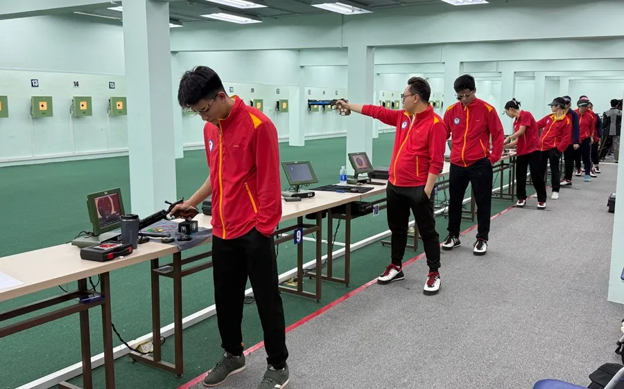Bắn súng là đội tuyển sẽ được trang bị công nghệ AI trong huấn luyện chuyên môn tới đây. Ảnh: MINH MINH
