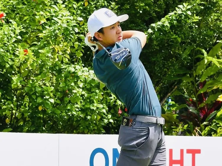 Golfer Nguyễn Anh Minh thi đấu tốt tại Singapore vừa qua. Ảnh: VGA