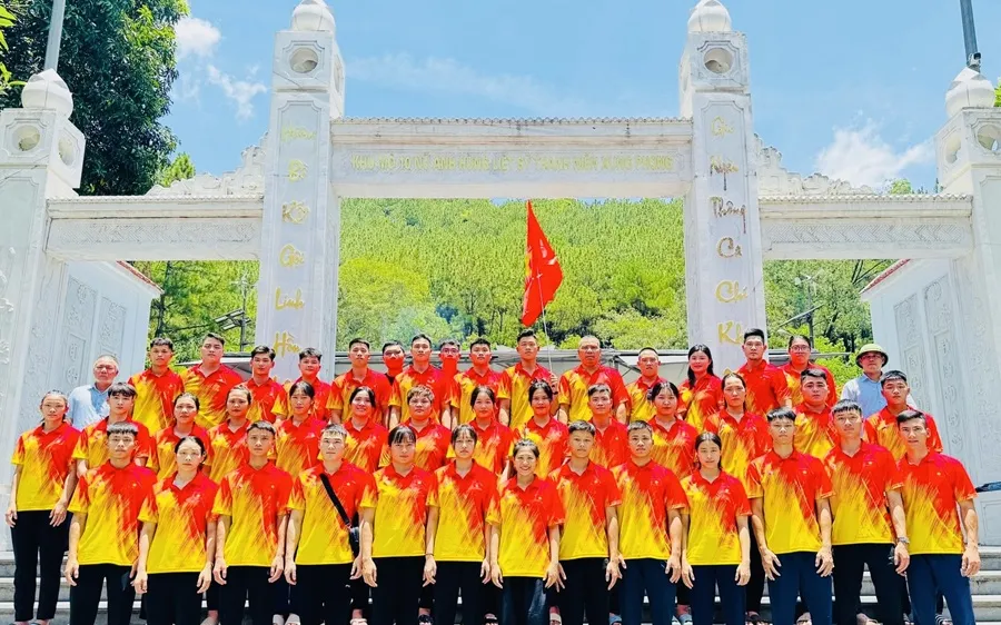 Đội tuyển pencak silat Việt Nam đã có mặt tại Hà Tĩnh để dự giải vô địch châu Á 2025 trên sân nhà. Ảnh: VĂN HÙNG