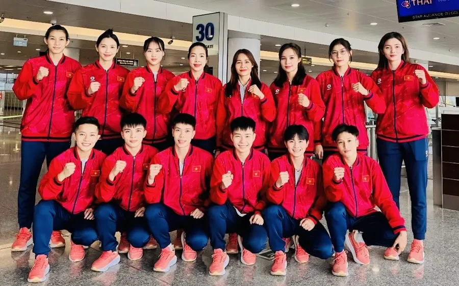 Tuyển thủ đội tuyển cầu mây nữ Việt Nam tự tin tham dự giải vô địch thế giới 2025. Ảnh: MINH MINH