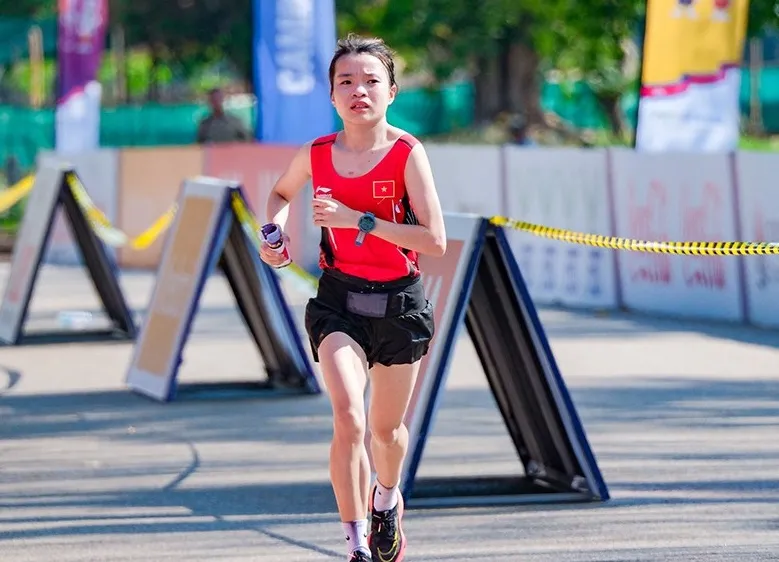 Tuyển thủ Lê Thị Tuyết từng dự SEA Games 32 tại Campuchia và có HCB marathon nữ. Ảnh: ĐOÀNTTVN