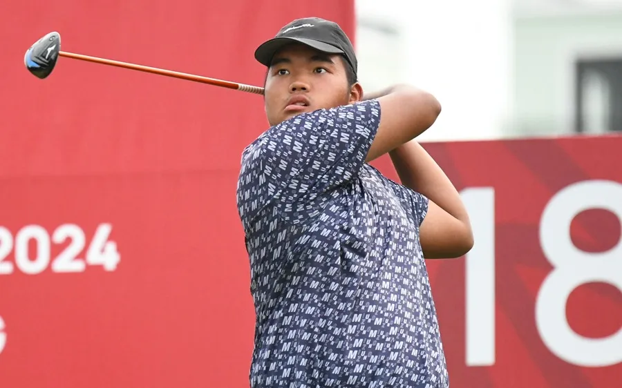 Golfer Nguyễn Đức Sơn sẽ tham dự giải vô địch quốc gia năm nay để tìm cơ hội bảo vệ vị trí số 1. Ảnh: NHƯ Ý