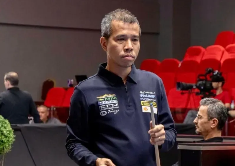 Trần Quyết Chiến đã giành được suất tham dự giải vô địch carom 3 băng thế giới 2025. Ảnh: UMB